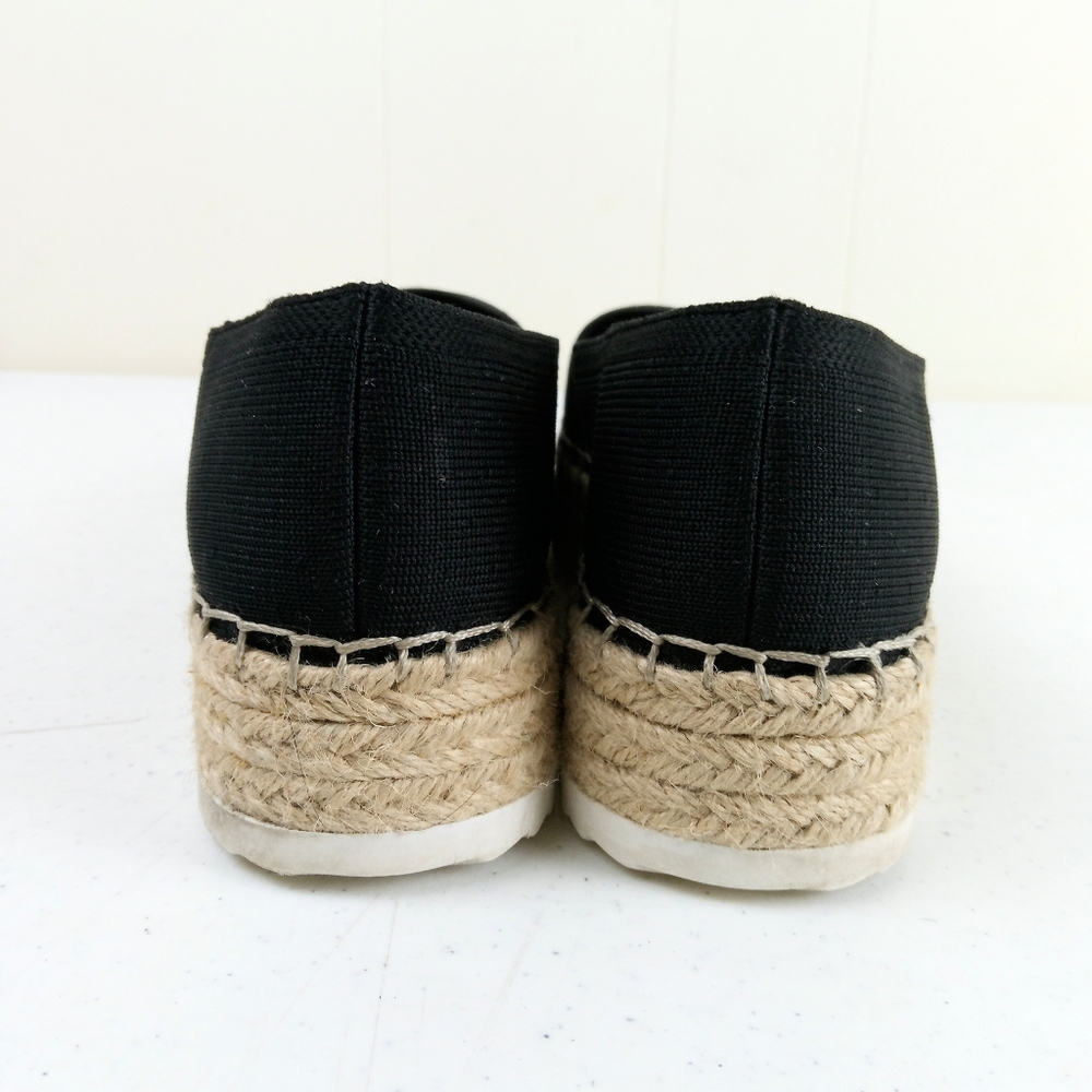 Gianni Bini Black Espadrille Platform Slip-On Shoes Size 7.5 - Picture 5 of 10
